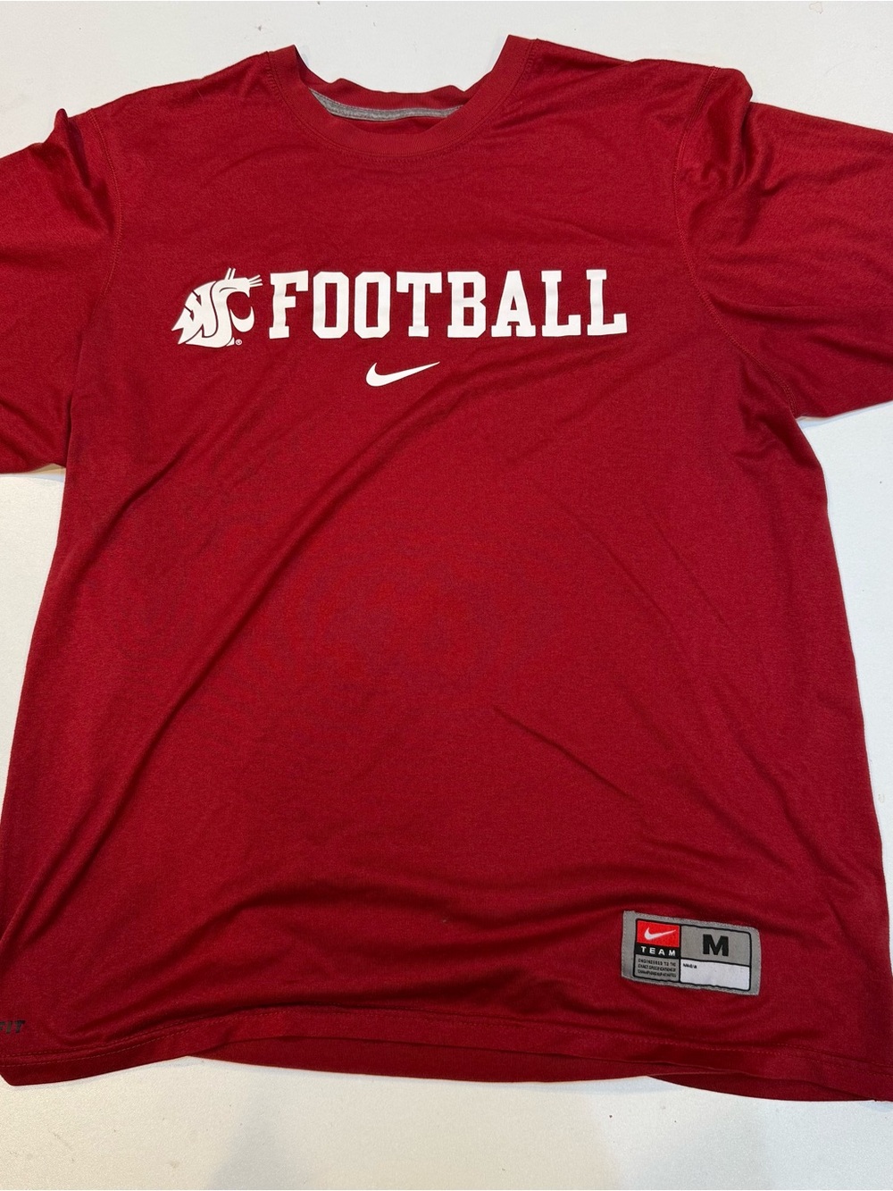 Nike Menโs Red Football Graphic Tee